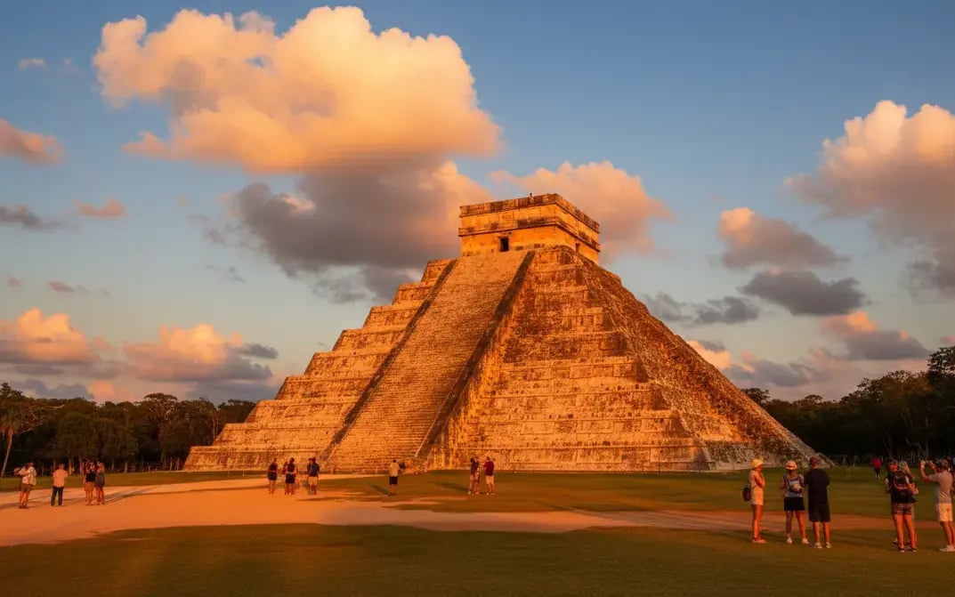  Chichén Itzá, uno de los Sitios Patrimonio de la Humanidad de la UNESCO, que recibe más de 2 millones de visitantes anuales 