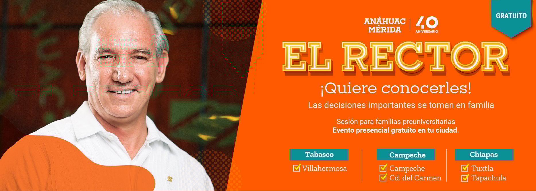 El rector quiere conocerles