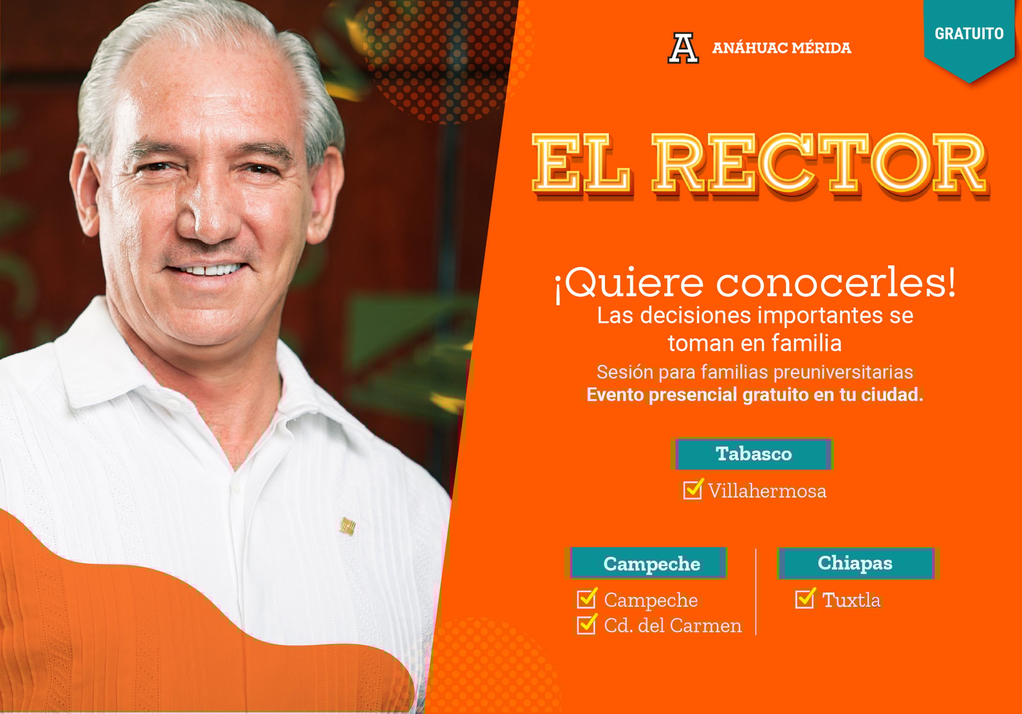 El Rector quiere conocerles