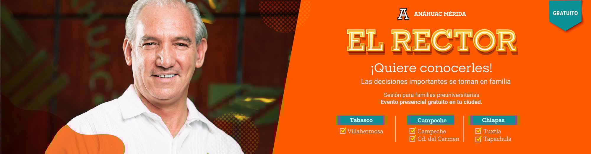 El Rector quiere conocerles