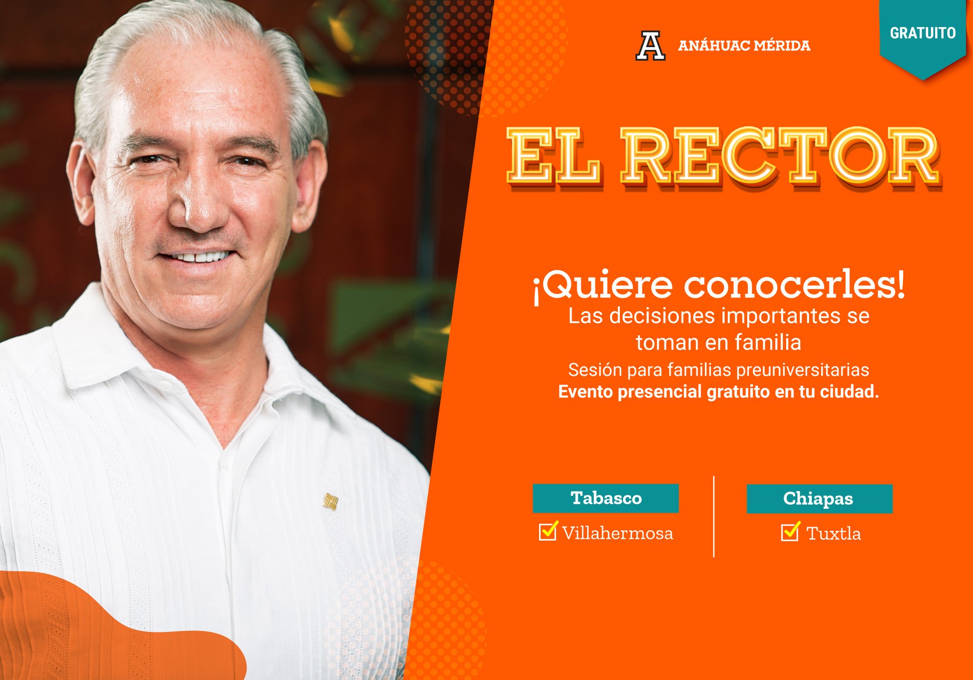 El Rector quiere conocerles