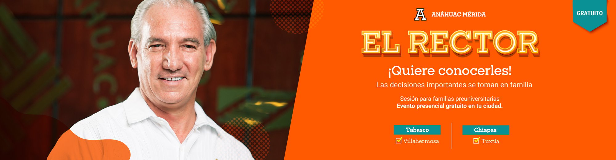 El Rector quiere conocerles