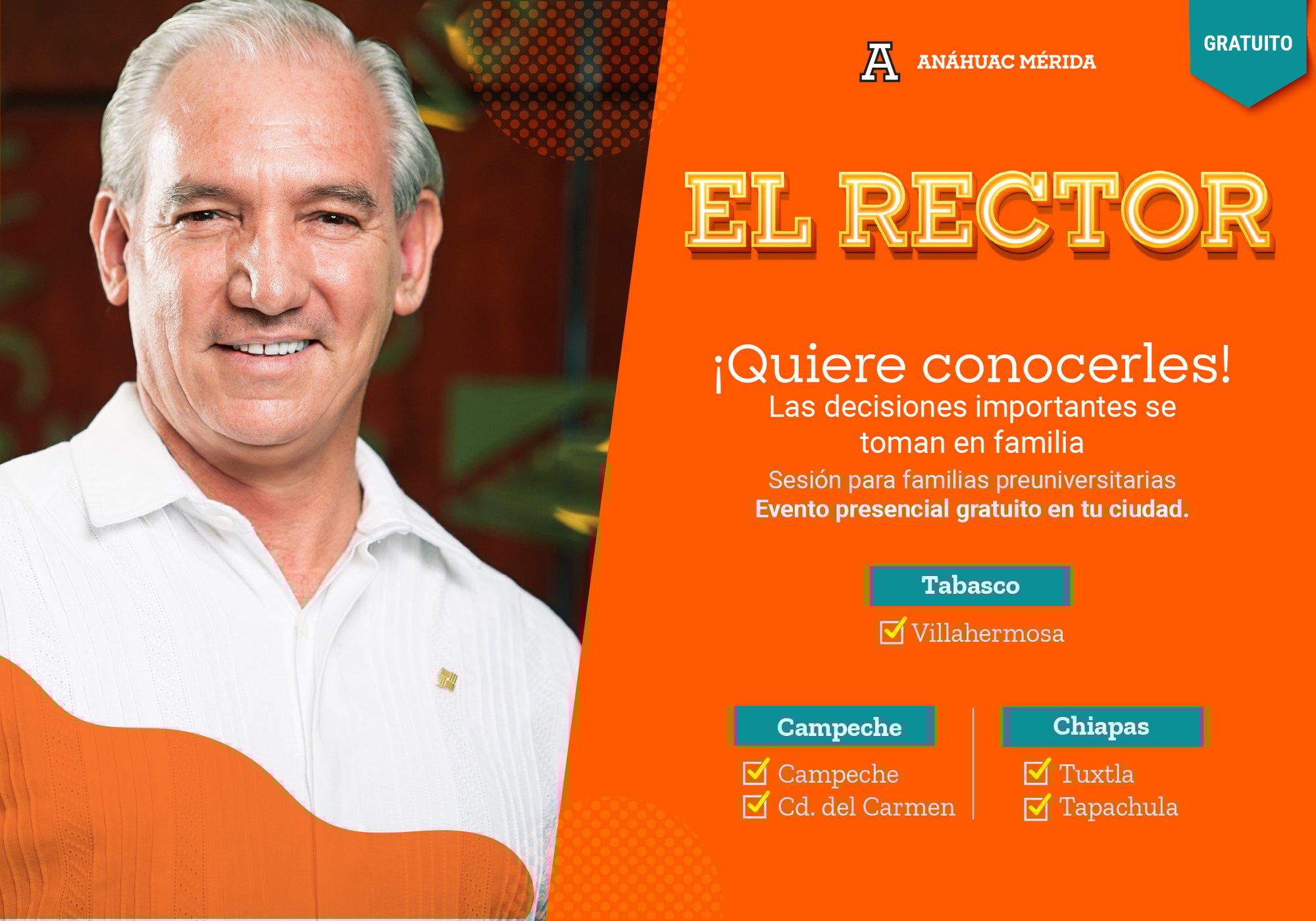 El rector quiere conocerles