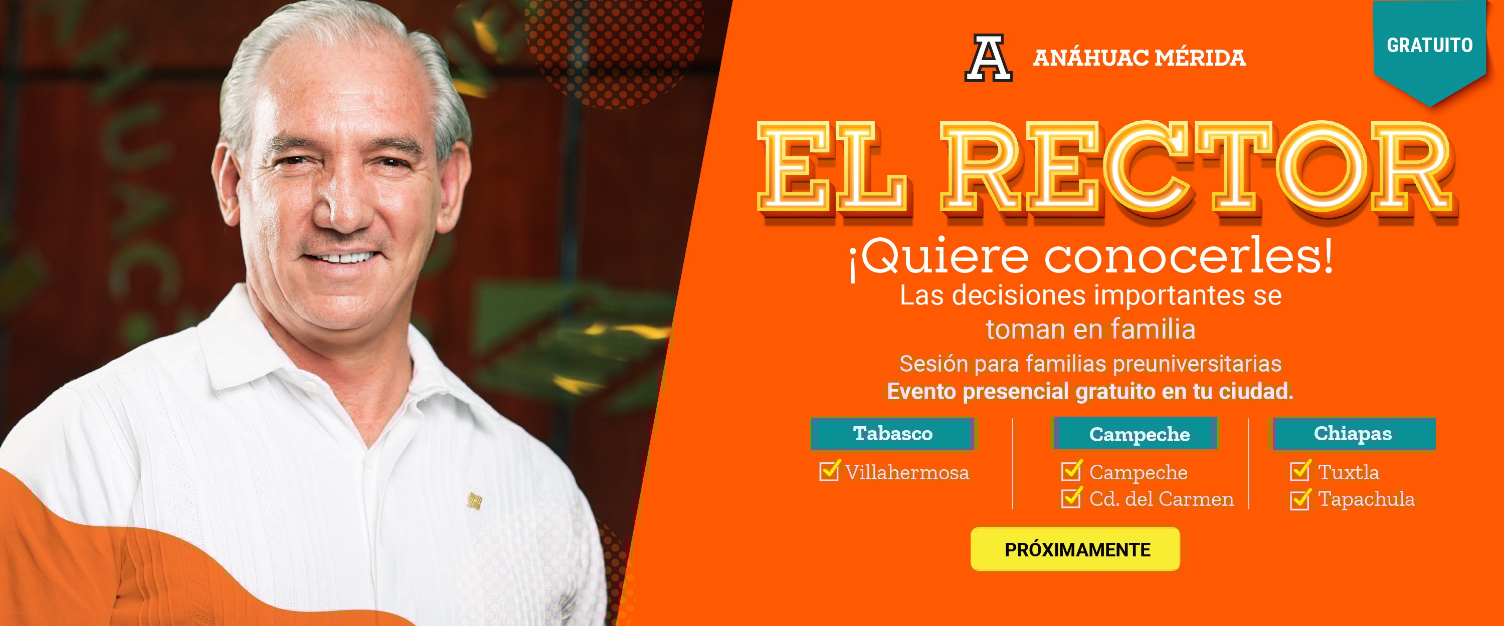 El rector quiere conocerles