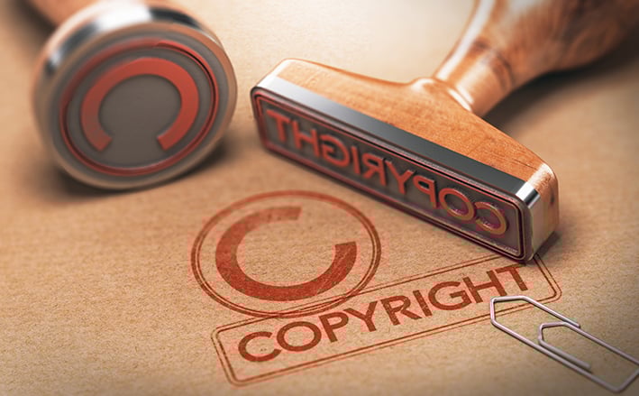 sello con copyright