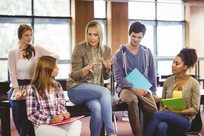 Clase de psicopedagogia en la Universidad Anáhuac Mérida