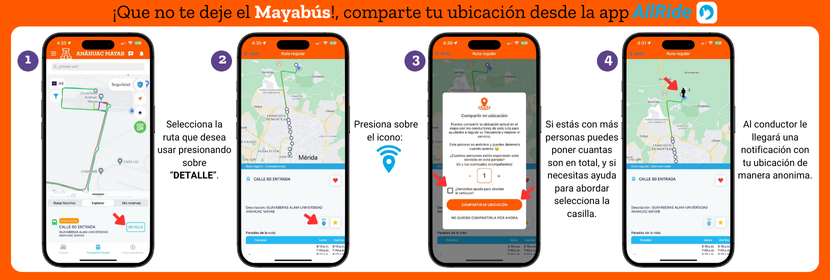 Compartir ubicación mayabús