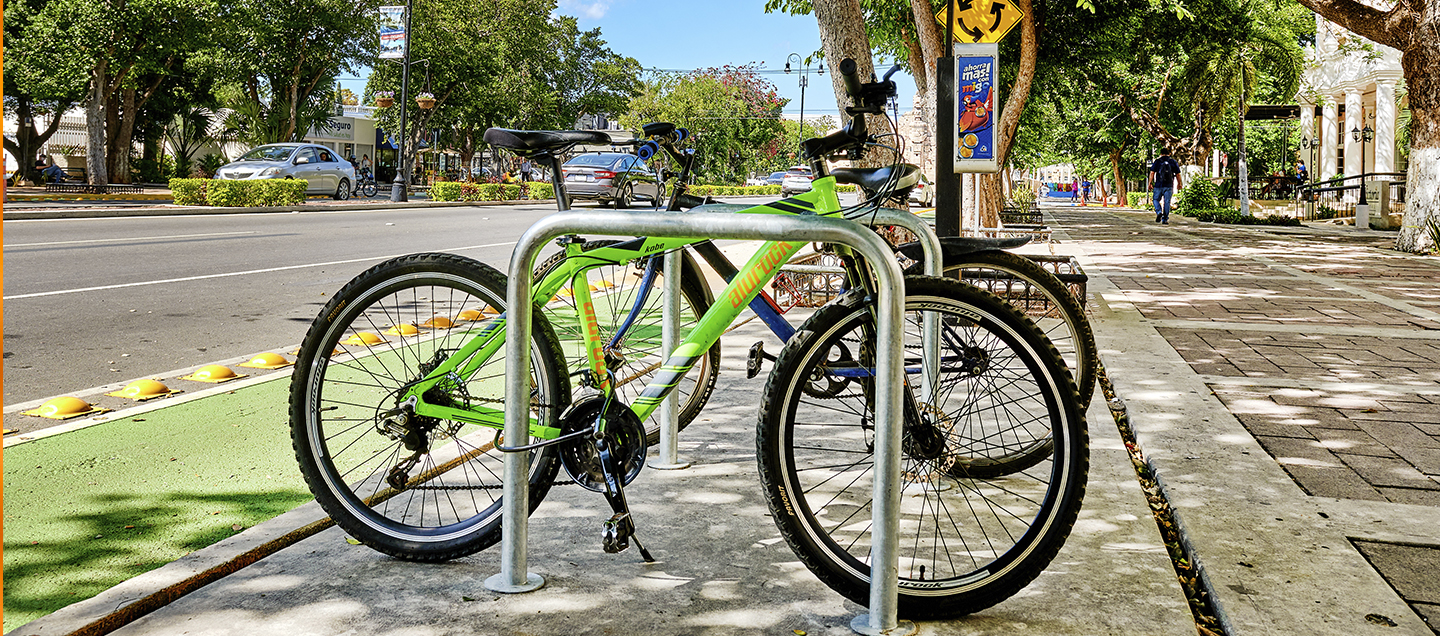 Aspecto de las ciclovías en la ciudad de Mérida