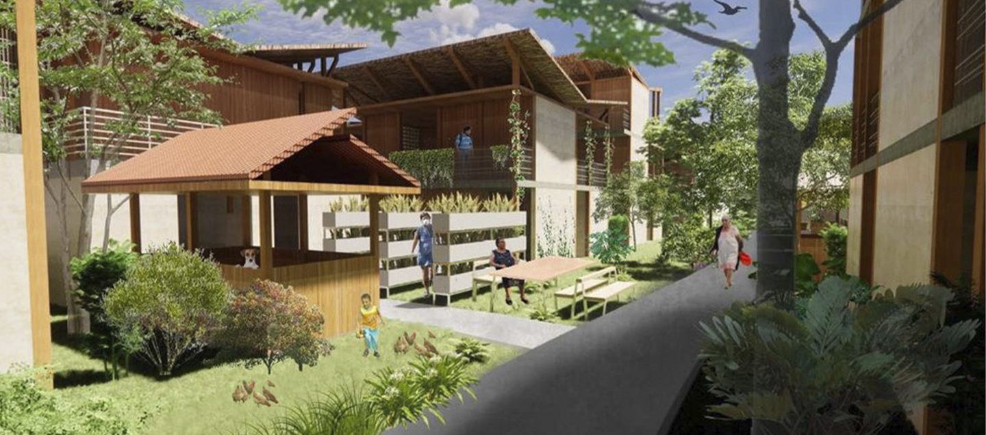 Render del proyecto Colecti Vive, ganador del Concurso de Arquitectura y Urbanismo INFONAVIT 2021