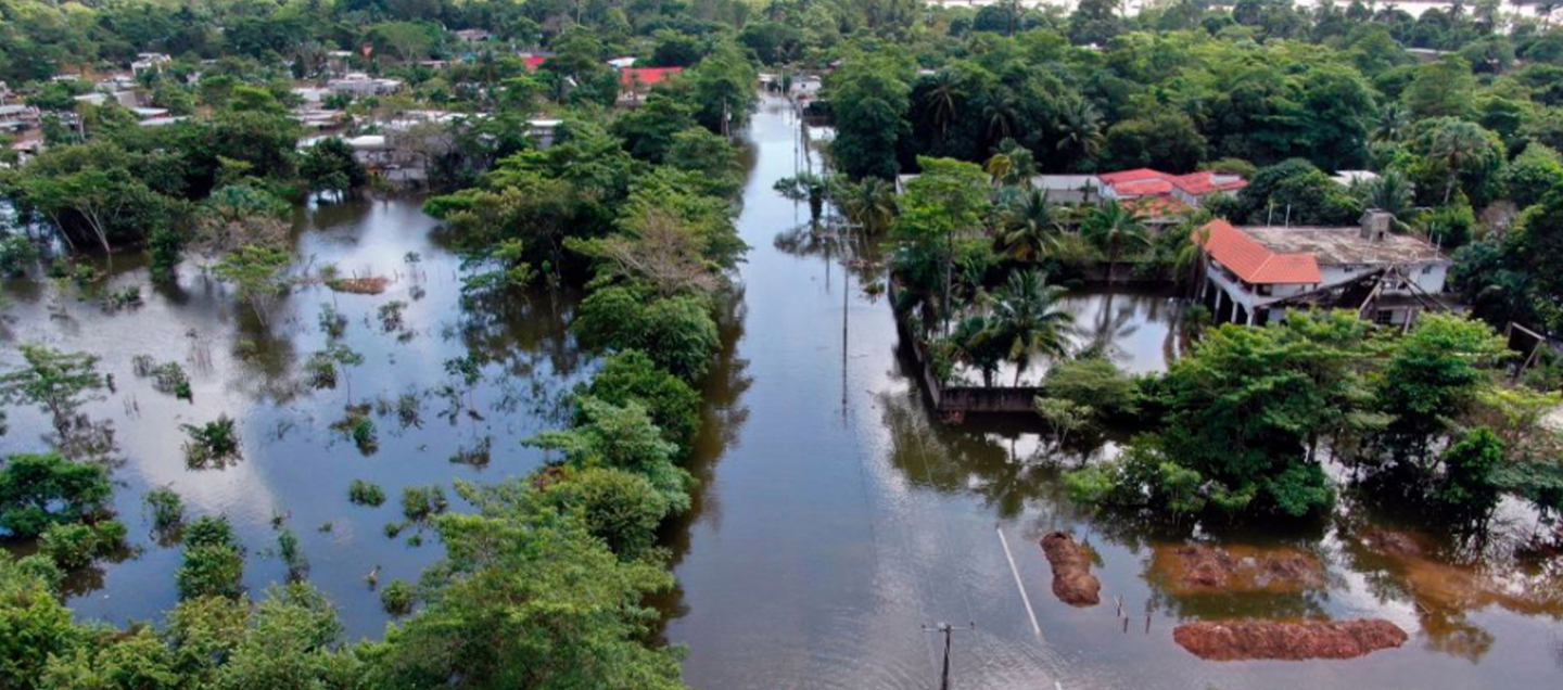 Aspecto de inundaciones en Villahermosa, Tabasco. (Crédito: América Rocío/AFP/Getty Images)