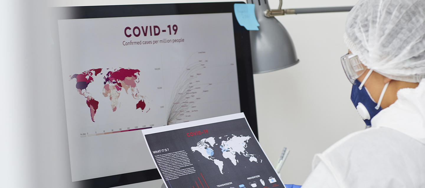 Investigador con tema COVID-19