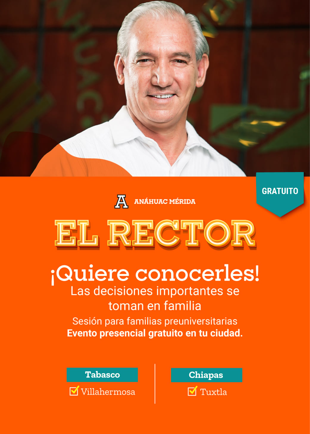 El Rector quiere conocerles