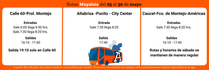 horarios colaboradores mayabus