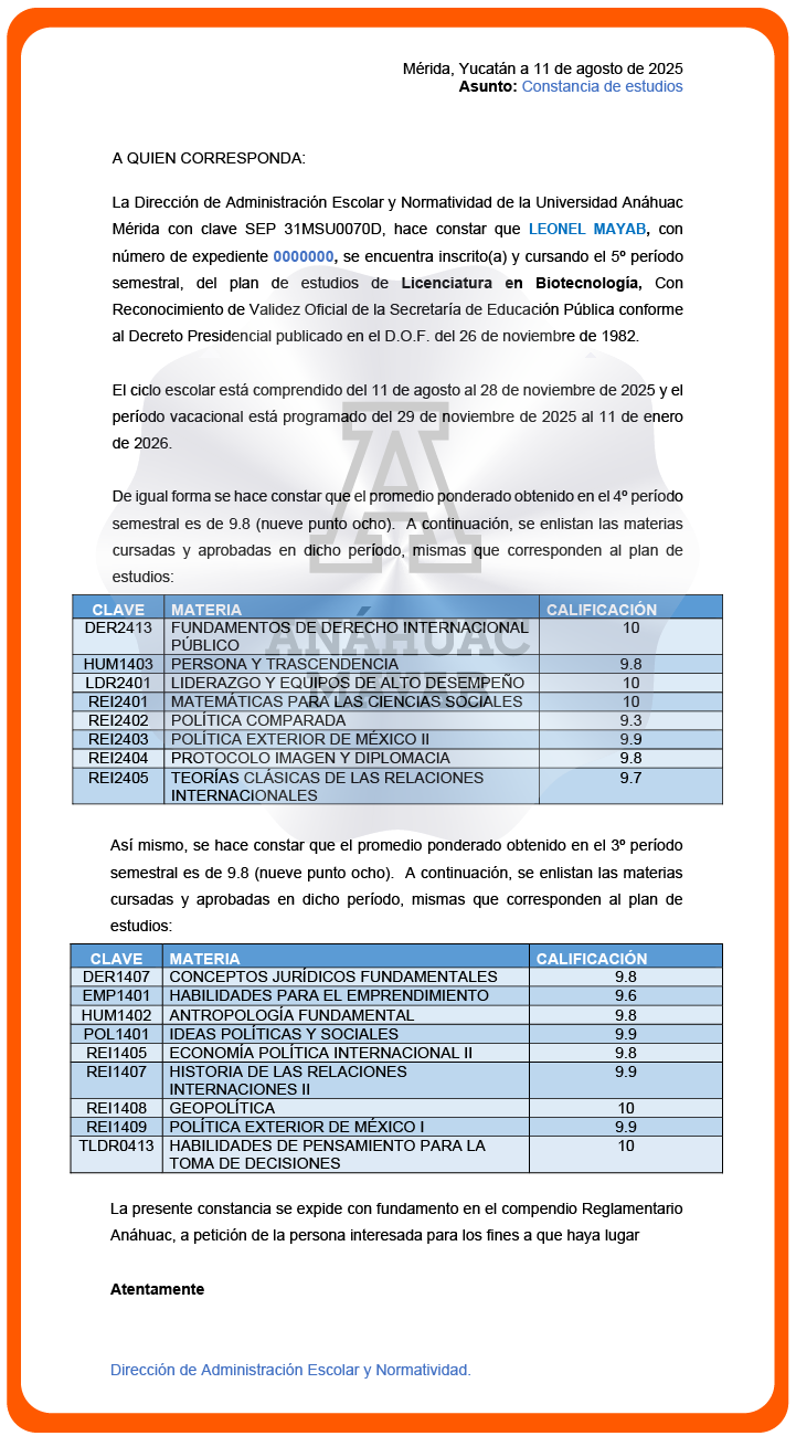 Documento del trámite