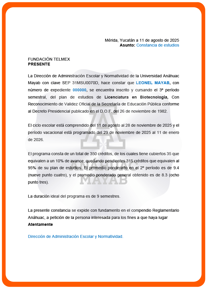 Documento del trámite