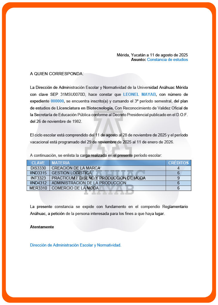 Documento del trámite