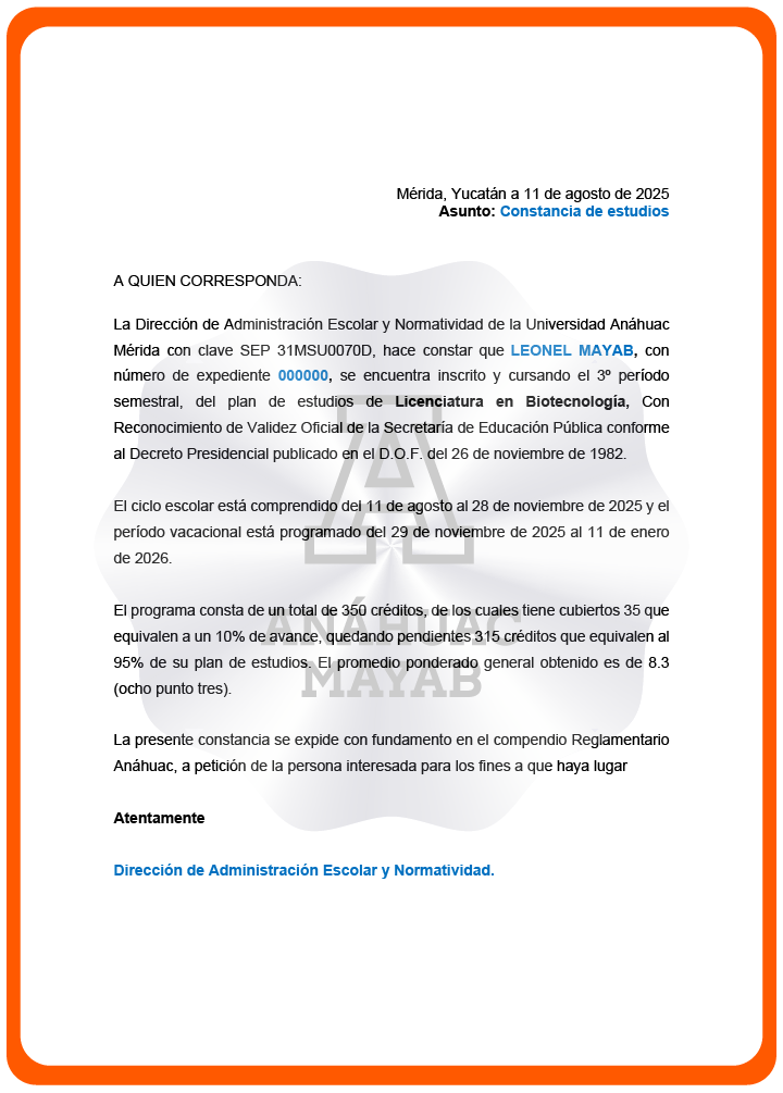 Documento del trámite