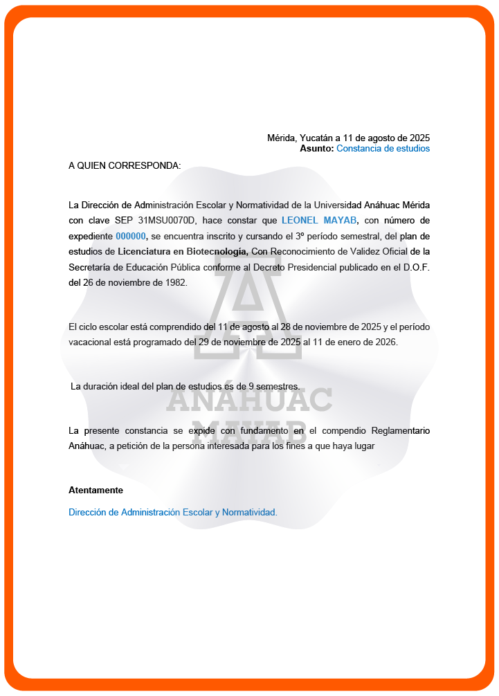 Documento del trámite