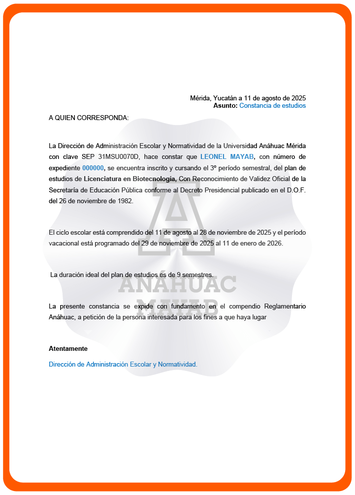 Documento del trámite
