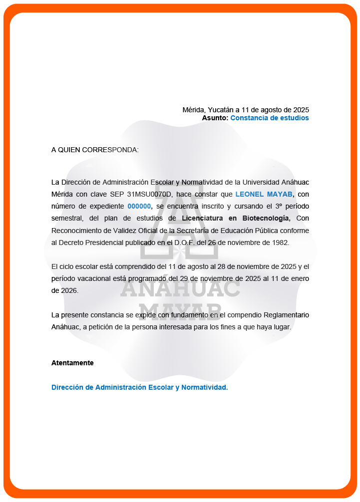 Documento del trámite
