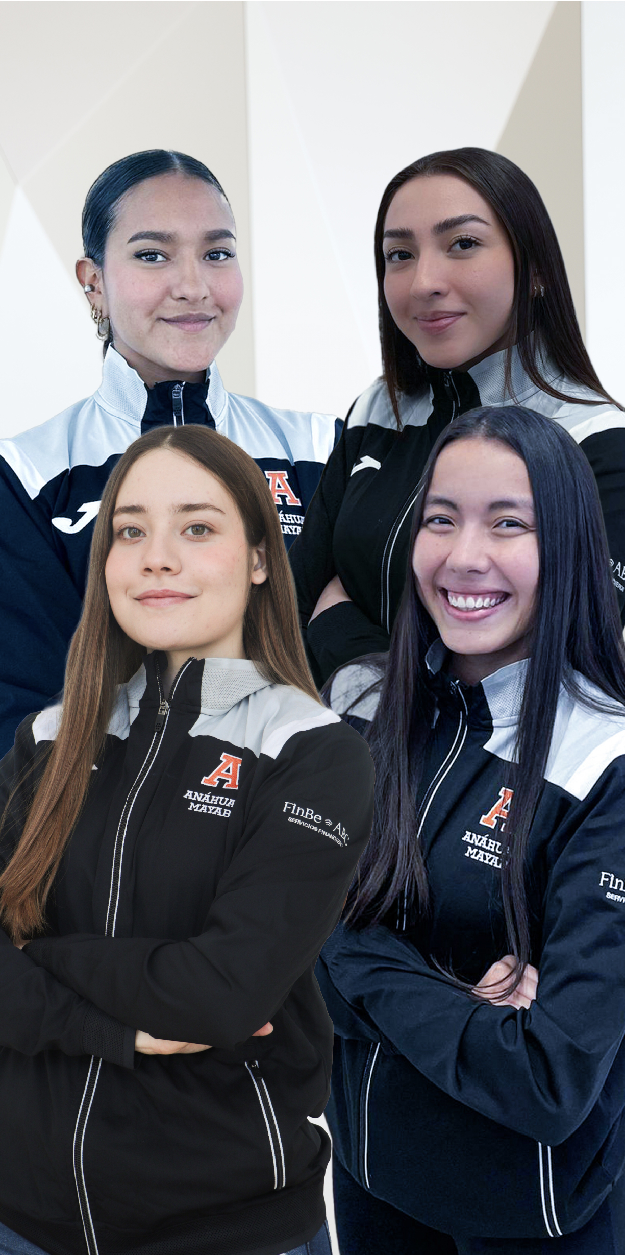 Camila Meza, Karina Espinoza, Paola Valle y Regina Ruiz